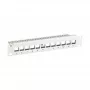 EFB Elektronik 10 inch 12-poorts Keystone-patchpaneel, grijs (RAL 7035)