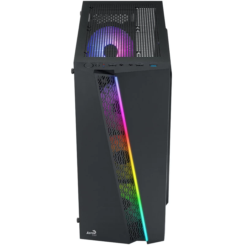 Aerocool Blade V1 midi tower zwart gehard glas