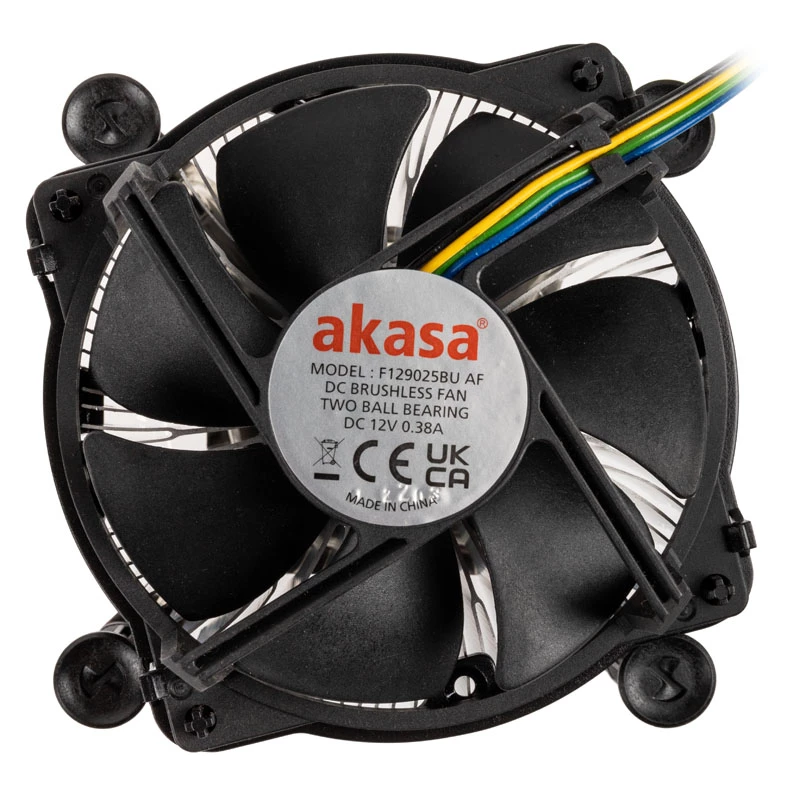 Akasa AK-CC6606BP01 low profile CPU-koeler - socket LGA 1700, 63,2 mm hoog, 92-mm ventilator, zwart
