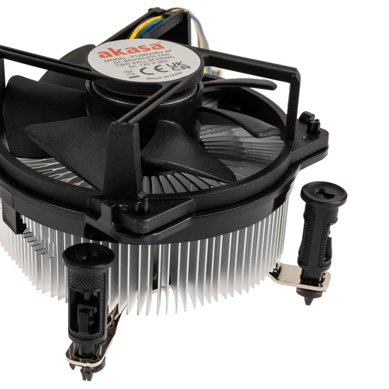 Akasa AK-CC6606BP01 low profile CPU-koeler - socket LGA 1700, 63,2 mm hoog, 92-mm ventilator, zwart