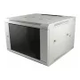 ALLNET SMA-serie 19 inch wandbehuizing 6U 450mm diep lichtgrijs flat pack