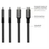GoodConnections USB-C 4.0 (ST-ST) 1m gevlochten kabel 100W 8K 30Hz antraciet