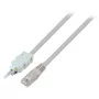 EFB Elektronik RJ45-LSA patchkabel 2m, 2-polig, a/b-4/5 bezetting, grijs