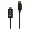 INCA DisplayPort naar HDMI-kabel 1,8 m 10,2 Gbit/s zwart