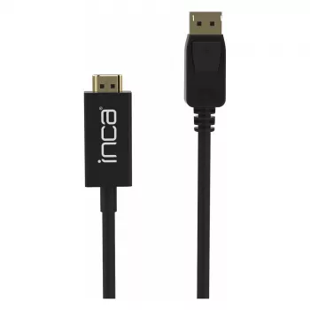 INCA DisplayPort naar HDMI-kabel 1,8 m 10,2 Gbit/s zwart