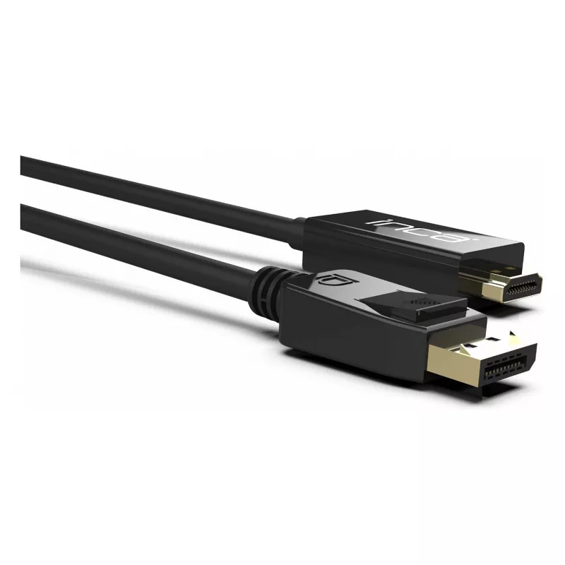 INCA DisplayPort naar HDMI-kabel 1,8 m 10,2 Gbit/s zwart