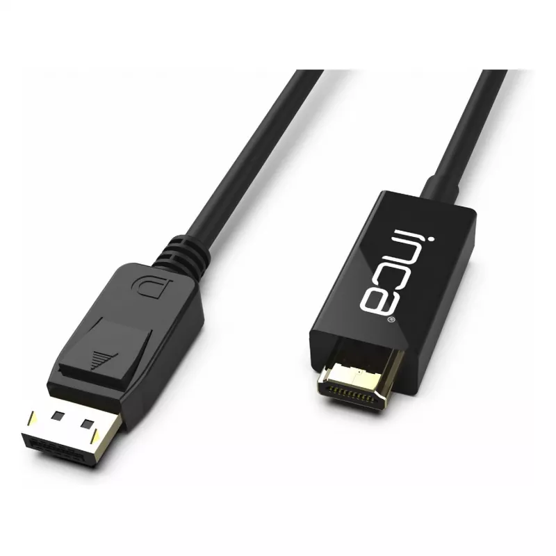 INCA DisplayPort naar HDMI-kabel 1,8 m 10,2 Gbit/s zwart