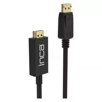 INCA DisplayPort naar HDMI-kabel 1,8 m 10,2 Gbit/s zwart