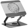 UNITEK OT1098AGY Verstelbare laptopkoeler met 2 ventilatoren, 8 inch-17,3 inch