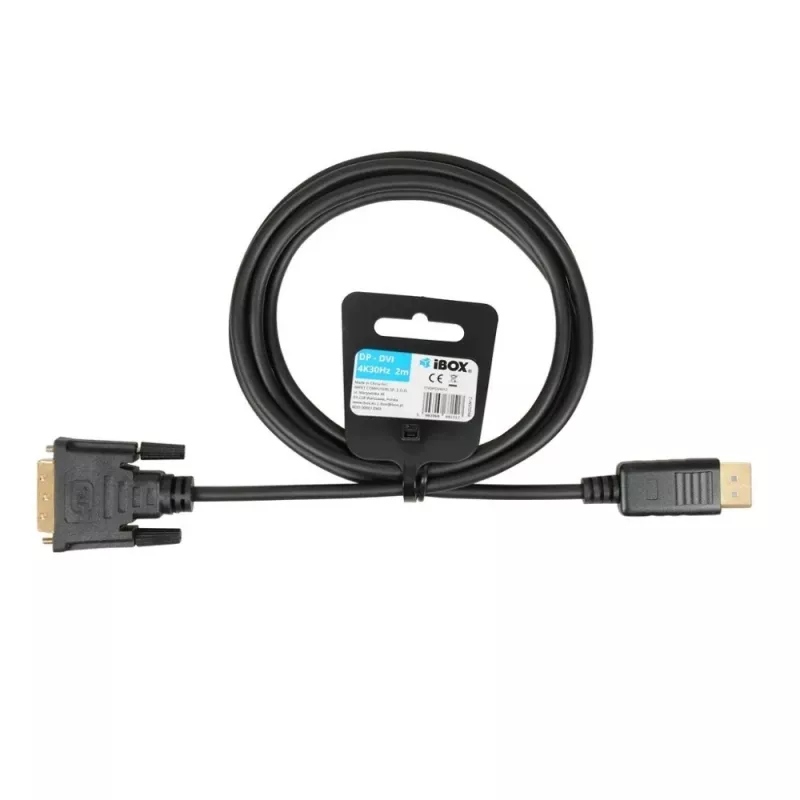 IBOX HDMI naar DVI-D kabel FullHD 1080p 2m zwart