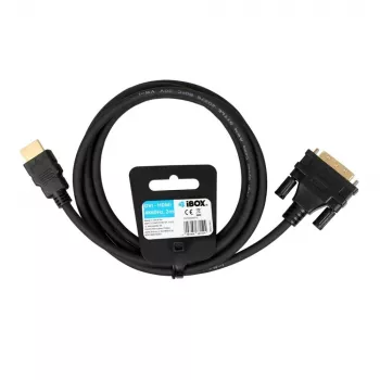 IBOX HDMI naar DVI-D kabel FullHD 1080p 2m zwart