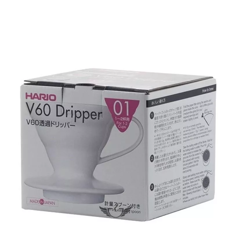 Hario keramische dripper V60-01 wit