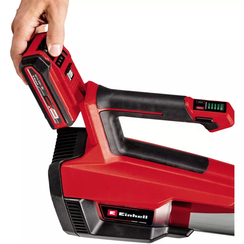Einhell GP-LB 18/200 accu-bladblazer 200 km/h, borstelloze motor, Power X-Change, zwart/rood/zilver