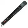 M-CAB stekkerdoos 6S PVC 1.5M 2U BK overspannings- en overbelastingsbeveiliging