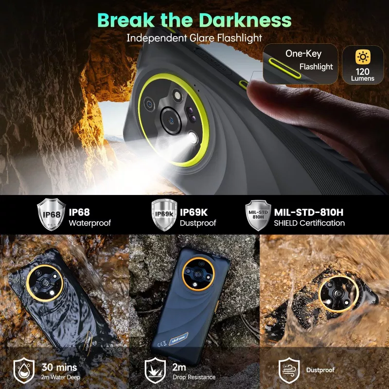 Ulefone Armor X31 6/128GB zwart robuuste smartphone