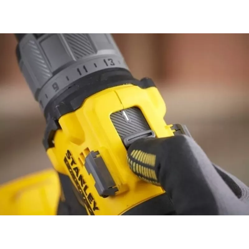 STANLEY FATMAX SFMCD726D2T 18V borstelloze accu-slagboormachine (2x 2,0Ah accu's, oplader, TSTAK-koffer)