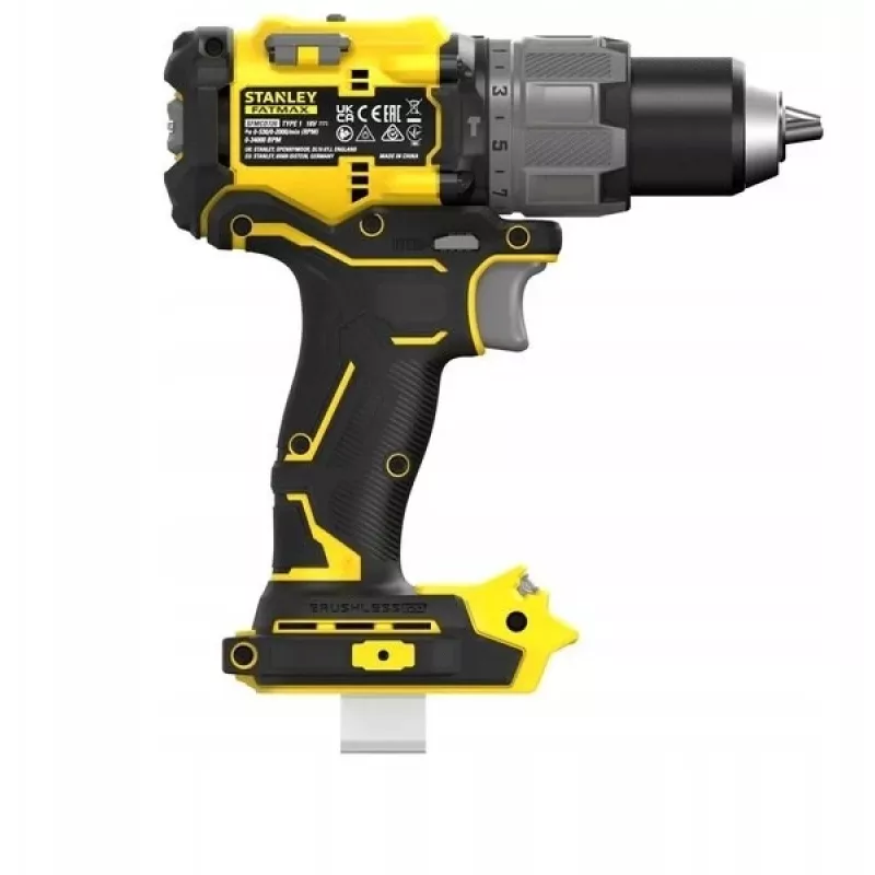 STANLEY FATMAX SFMCD726D2T 18V borstelloze accu-slagboormachine (2x 2,0Ah accu's, oplader, TSTAK-koffer)