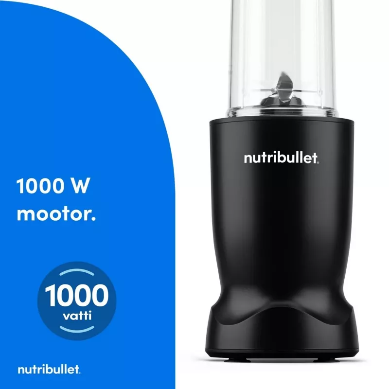Nutribullet NBT1006MB Turbo 1000 W blender, mat zwart