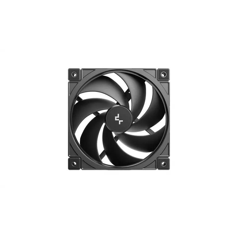Deepcool FD12 V2 120mm zwarte behuizingsventilator, 4-Pin PWM, Fluiddynamisch lager