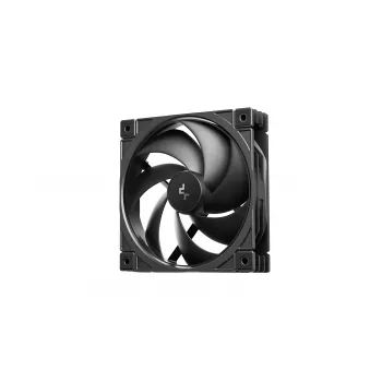 Deepcool FD12 V2 120mm zwarte behuizingsventilator, 4-Pin PWM, Fluiddynamisch lager
