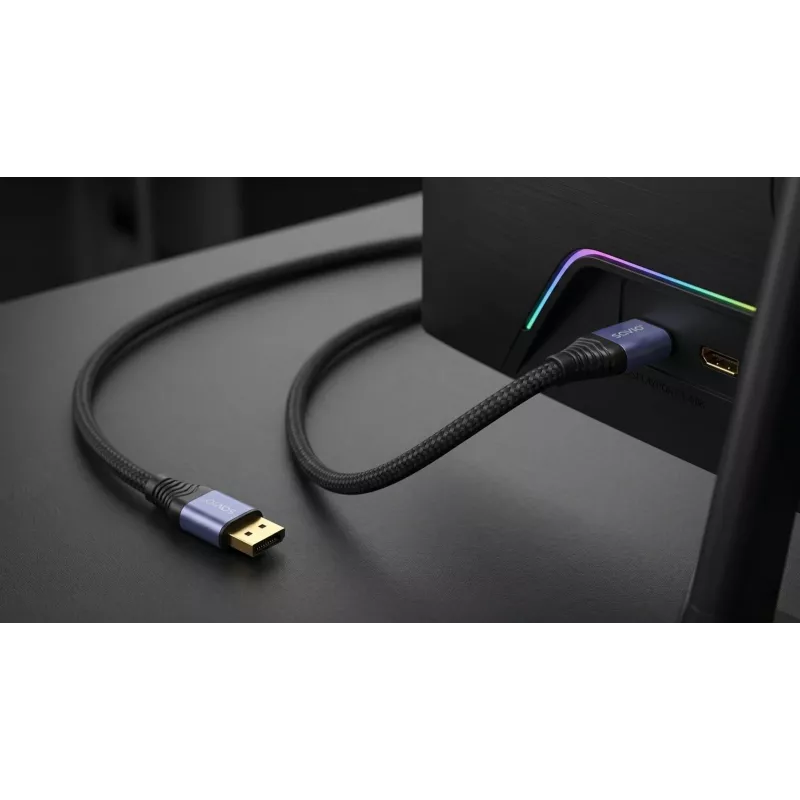 SAVIO CL-209 DisplayPort 2.1-kabel 1m zwart