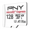 PNY 128GB microSDXC Express Card UHS-I U3 V30 A1 met SD-adapter