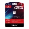 PNY 128GB microSDXC Express Card UHS-I U3 V30 A1 met SD-adapter