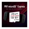 PNY 128GB microSDXC Express Card UHS-I U3 V30 A1 met SD-adapter