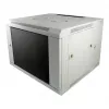 ALLNET 19 inch wandbehuizing 12U 1-delig diepte 450mm lichtgrijs Flat Pack SMA-serie