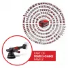 EINHELL Professional accu-excenterschuurmachine CP-EP 18/125 Li BL-Solo, 18V, 125mm, rood/zwart, bare tool