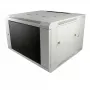 ALLNET 19 inch wandbehuizing 15U 1-delig diepte 450mm lichtgrijs Flat Pack SMA-serie