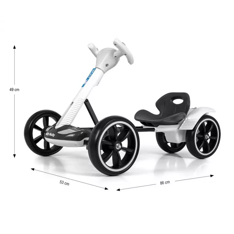 MILLY MALLY Go-kart accu-aangedreven Bolt wit