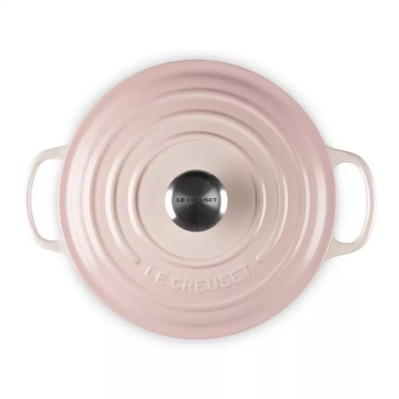 Le Creuset Signature gietijzeren ronde braadpan 20 cm Shell Pink