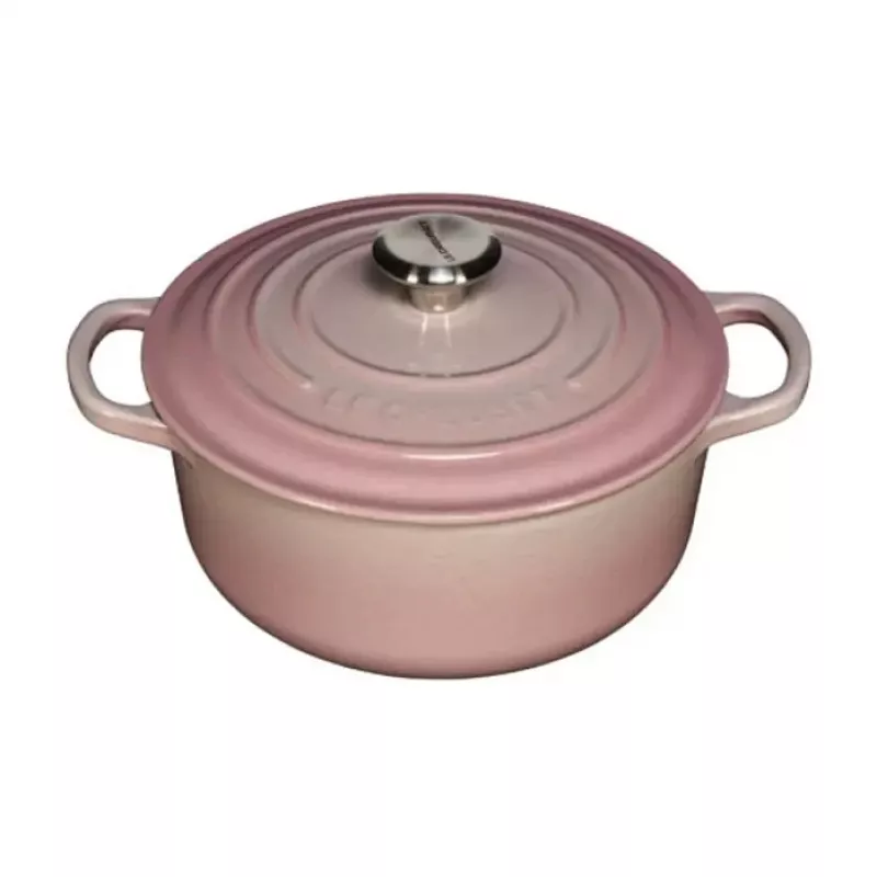 Le Creuset Signature gietijzeren ronde braadpan 20 cm Shell Pink