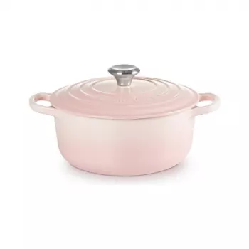 Le Creuset Signature gietijzeren ronde braadpan 20 cm Shell Pink