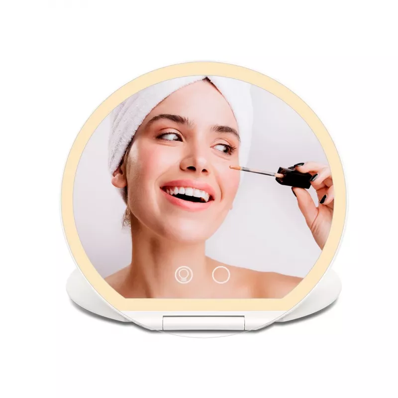 Girmi BE03 make-upspiegel met LED-verlichting, 1x/5x vergroting, chroomafwerking