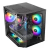 TACENS Mars Gaming MC-3TLITE mini tower zwart tempered glass FRGB behuizing
