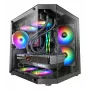 TACENS Mars Gaming MC-3TLITE mini tower zwart tempered glass FRGB behuizing