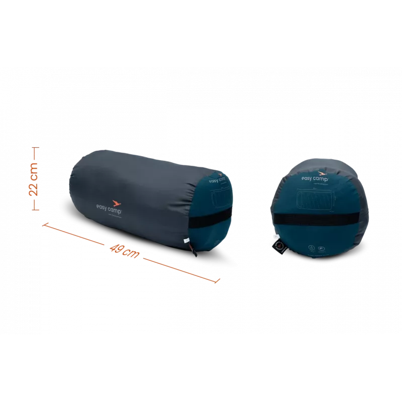 Easy Camp Raven I Square XL 5°C linkerrits slaapzak 220x100 cm