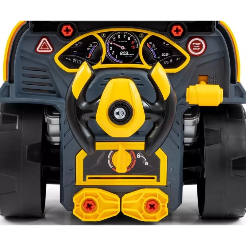 MILLY MALLY monteursworkshop set met gedemonteerde motor N-Gine geel