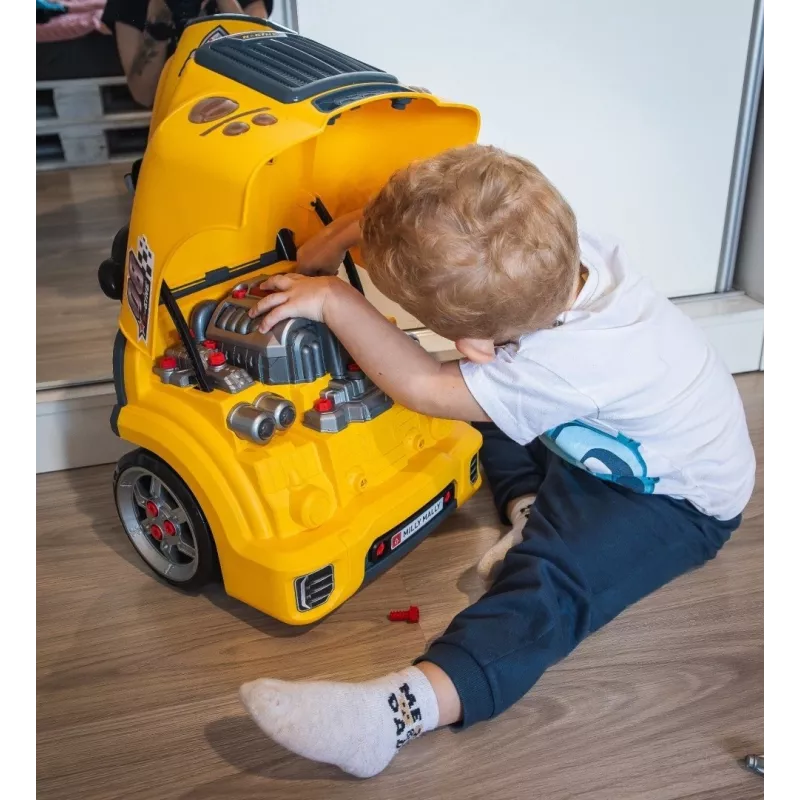 MILLY MALLY monteursworkshop set met gedemonteerde motor N-Gine geel