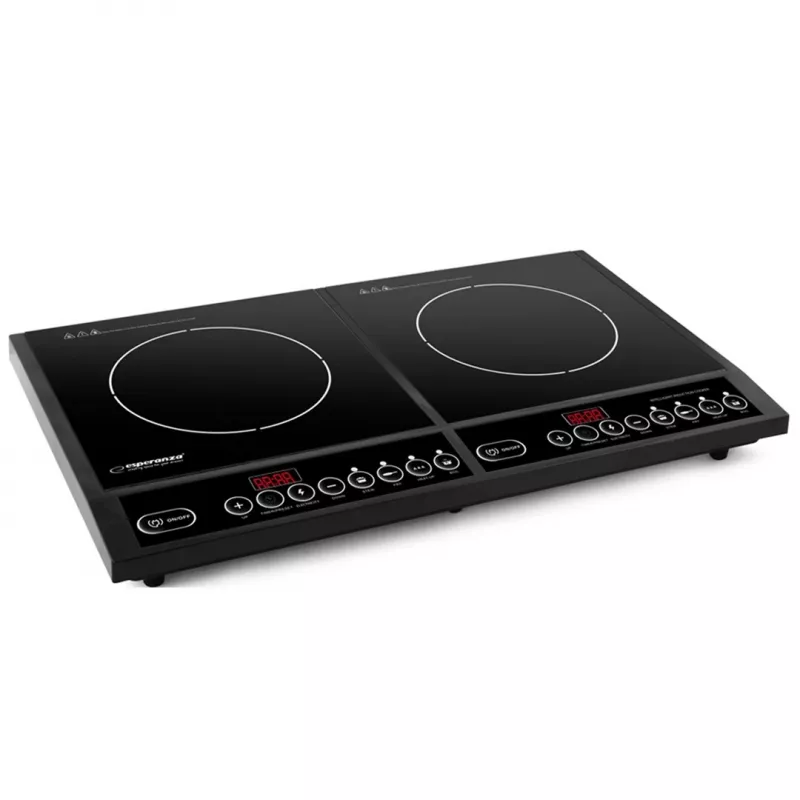 BLOW inductiekookplaat met twee kookzones, instelbaar 2000W + 2000W