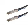StarTech.com 0,5m QSFP+ Direct Attach-kabel - MSA-compatibel - 40G QSFP+ passieve Twinax-kabel - QSFP naar QSFP - zwart