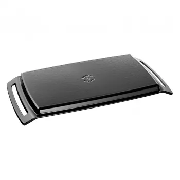Staub plancha inductiegeschikte gietijzeren grillplaat, 38 cm, zwart