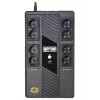 ORVALDI USV AM-1000LCD USB line-interactive 1000VA 600W 8x Schuko-stopcontacten LCD-display
