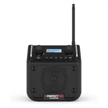 PerfectPro DABPRO bouwradio DAB+ FM Bluetooth IP65 zwart