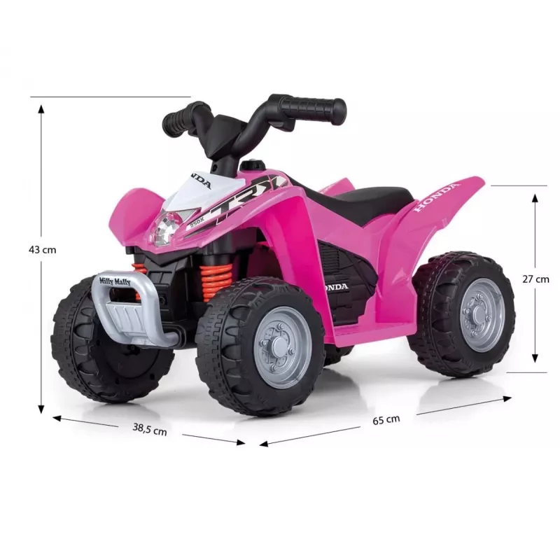 MILLY MALLY Quad Honda ATV op accu roze