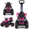 MILLY MALLY kinderfiets met duwstang Wild Pink 12 inch