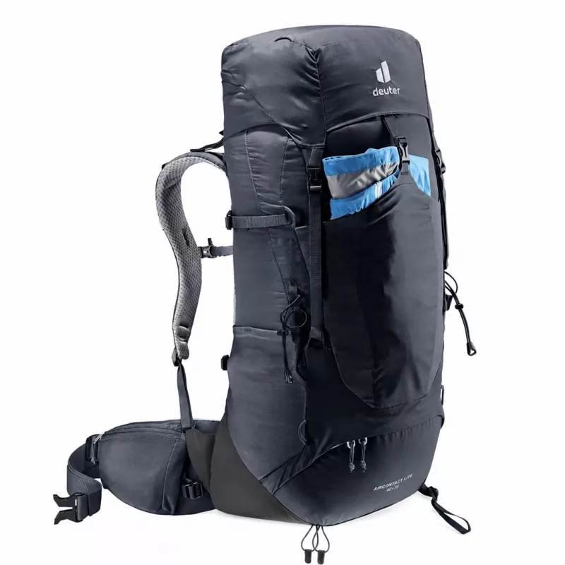 Deuter Aircontact Lite 40+10 Rugzak Zwart/Grijs