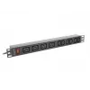 LANBERG Rack PDU 19 inch 1U 16A 2m 4x C19 6x C13 C20 zwart